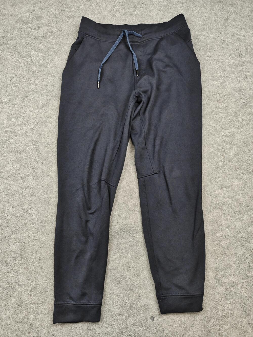 Lululemon Pants Mens Medium Blue Jogger Zip Pocket Elastic Waist Drawstring